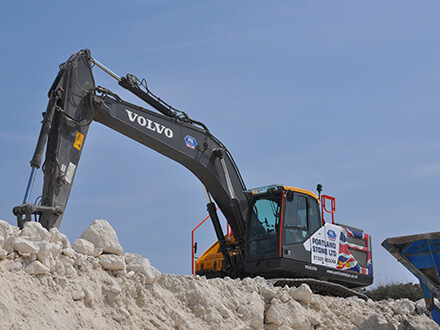 Portland Skips' Volvo EC250 Excavator